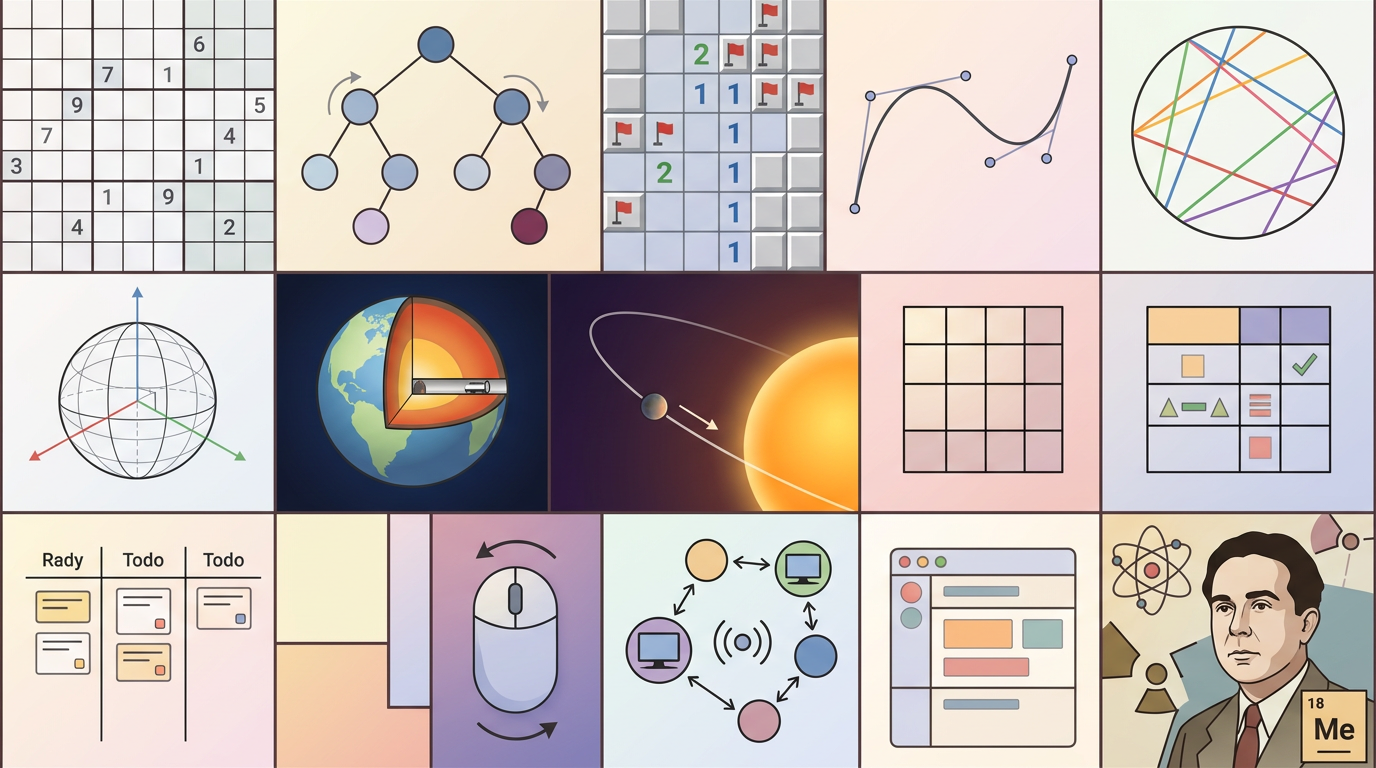 Mosaic collage inspired by the blog topics